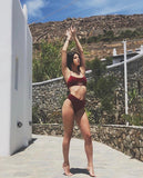 Agavi Red Velvet Top Bikini Limited