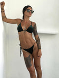 Panopi Green Velvet Bikini