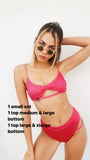 Fuchsia Logomania Bikini Set