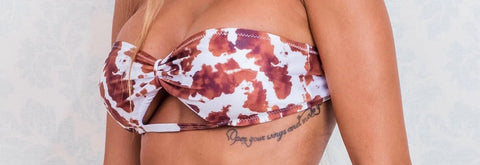 Cow Top Bikini