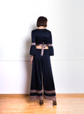 Lethe Wrap Top with Stripes