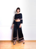 Lethe Wrap Top with Stripes
