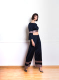 Lethe Wrap Top with Stripes