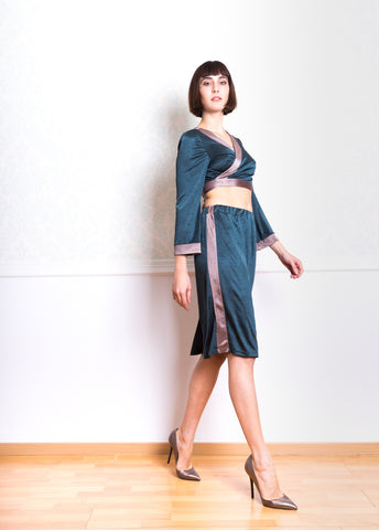 Lethe Skirt with Side Stripe