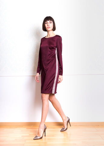 Lethe Dress with Side Stripe