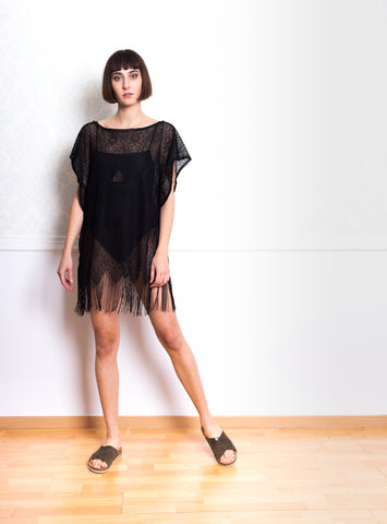 Styga Fringed Kaftan