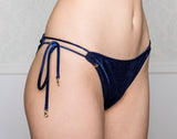 Pasithea Blue Velvet Bottom Bikini Limited