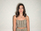 Lurex Crop Top Round Neckline LIMITED