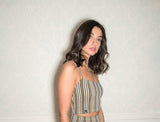 Lurex Crop Top Round Neckline LIMITED