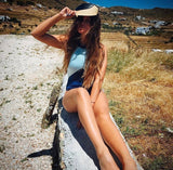 Asteria Blue and Light Blue Swimsuit
