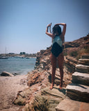 Asteria Blue and Light Blue Swimsuit