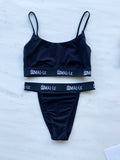 Basic Black Classic Bra and High Waist Brief