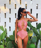 Drimo Pink Logomania Swimsuit