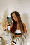 Basic White Bra with Cut Out