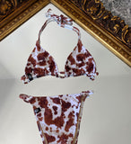Elsa Cow Top Bikini