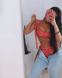 Fuchsia Animal Bikini Set